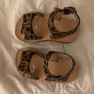 Freshly Picked Brown Leopard Kids Sandals